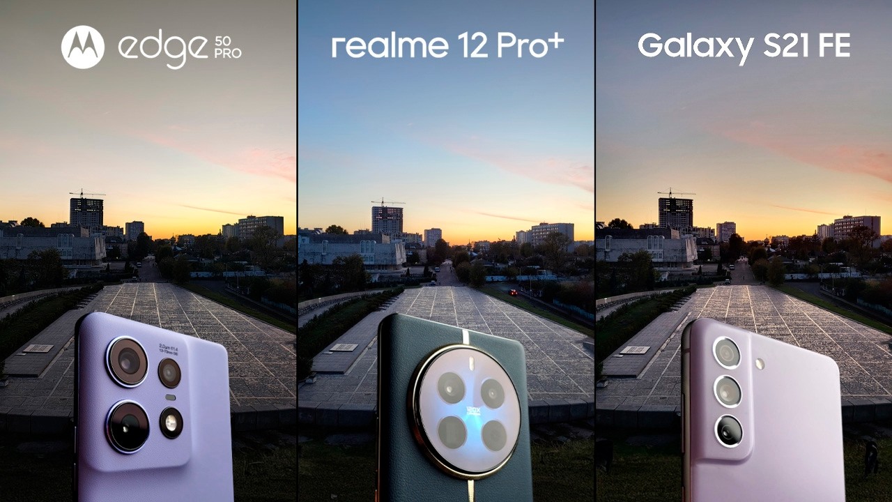 НАЙДОТОШНІШЕ порівняння в українському YouTub-i 🔍 Moto Edge 50 Pro 🆚 Realme 12 Pro+ 🆚 Galaxy S21 FE