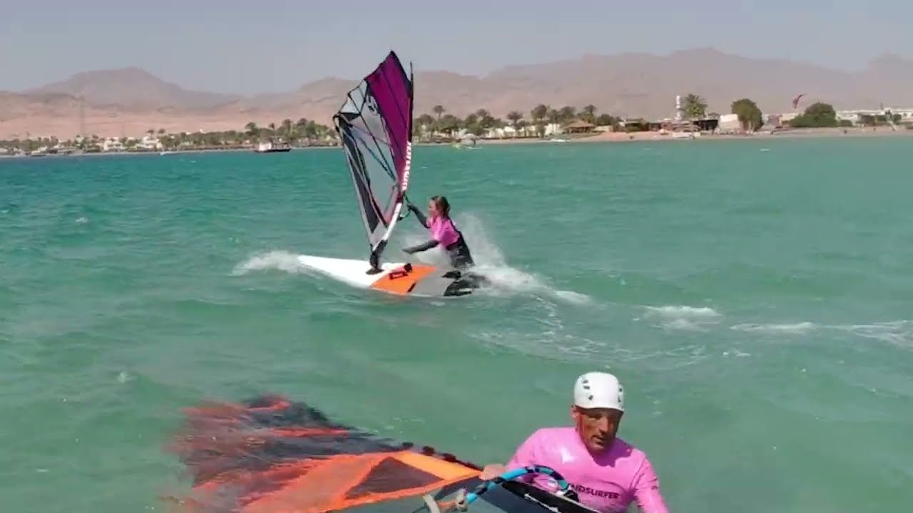 CRASH PART | Windsurf Camp Dahab 2025 | Epic Wipeouts + Safe Landing!