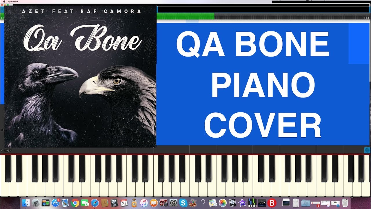 AZET feat. RAF Camora QA BONE Piano Tutorial Instrumental Cover