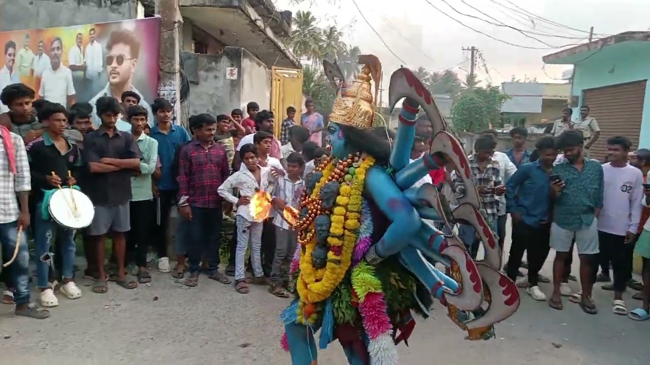 Mahakali Dance Performance In My village Markondapadu | Jani wonders 