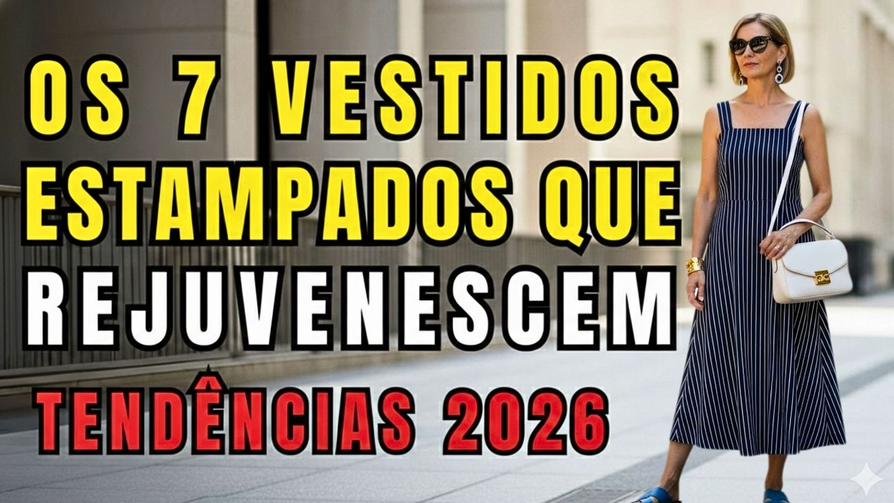 7 Vestidos Elegantes que Valorizam o Corpo na Maturidade! PARE de Errar na Estampa!