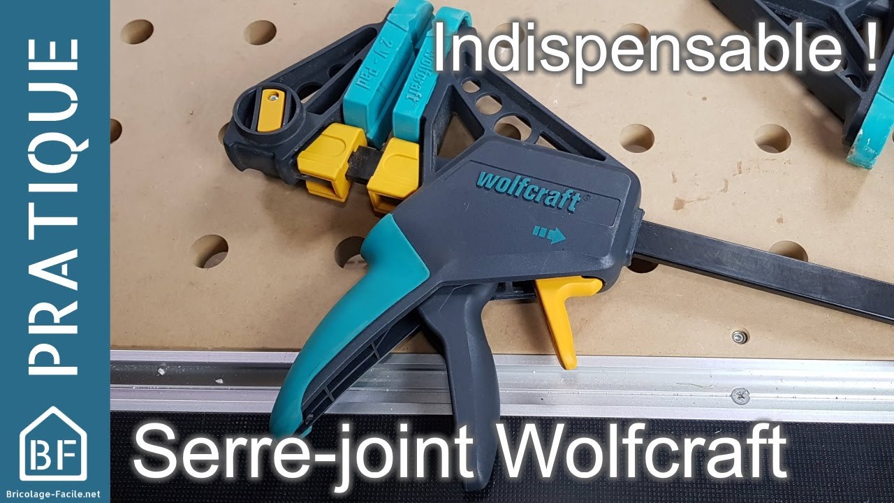 Accessoire pratique : Serre joint à une main de Wolfcraft