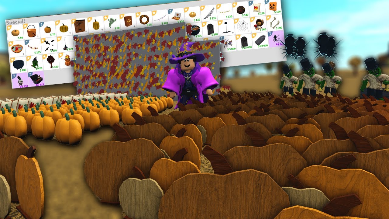 BUYING AND STOCKING UP THE BLOXBURG HALLOWEEN ITEMS...
