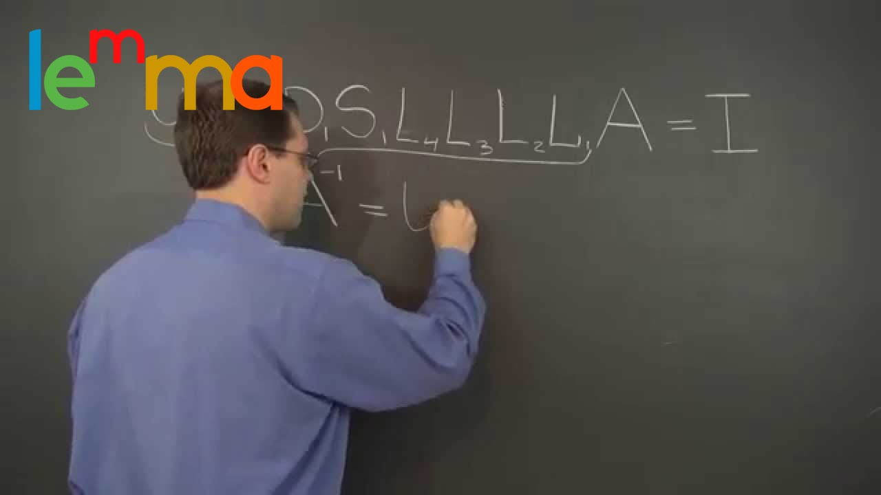 Linear Algebra 13g: Third Explanation of the Matrix Inversion Algorithm