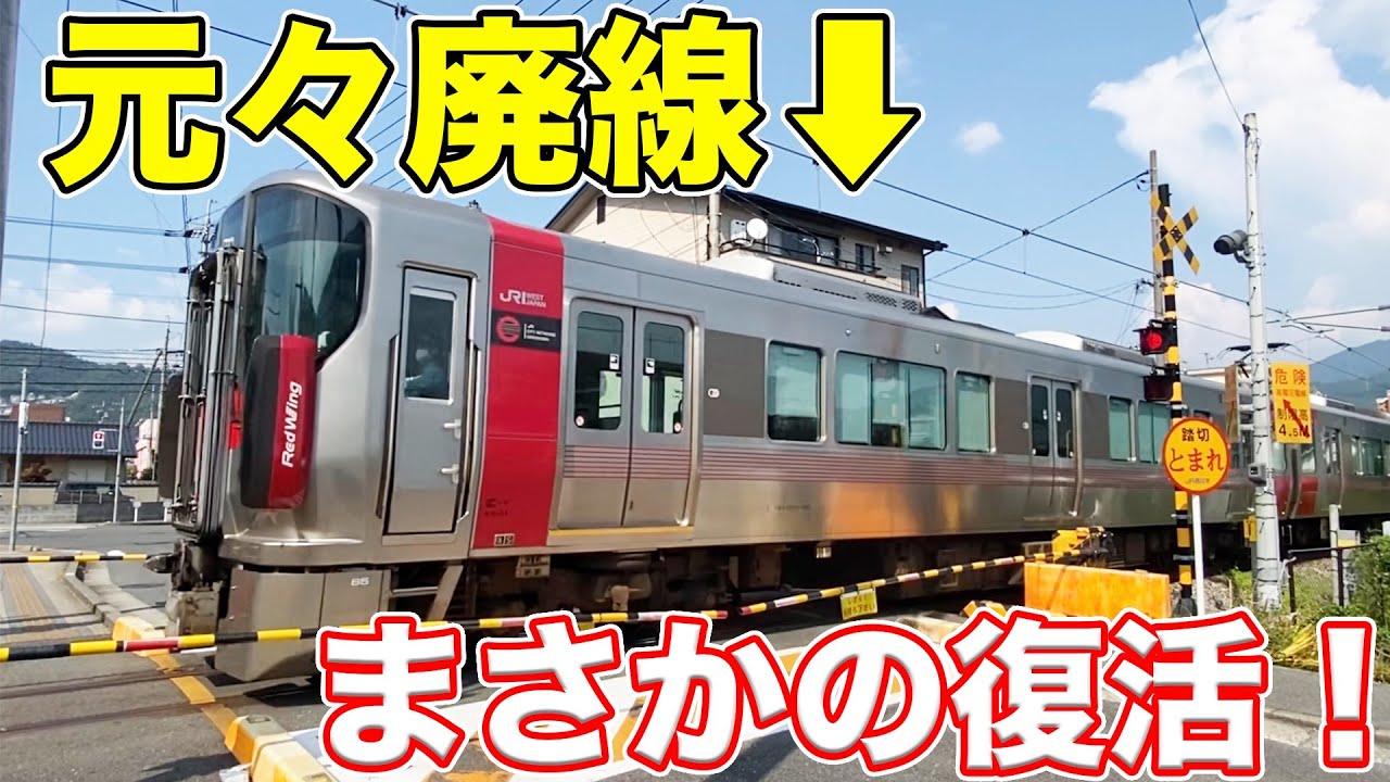 【奇跡】一度廃線になったが、復活した路線に乗ってきた。