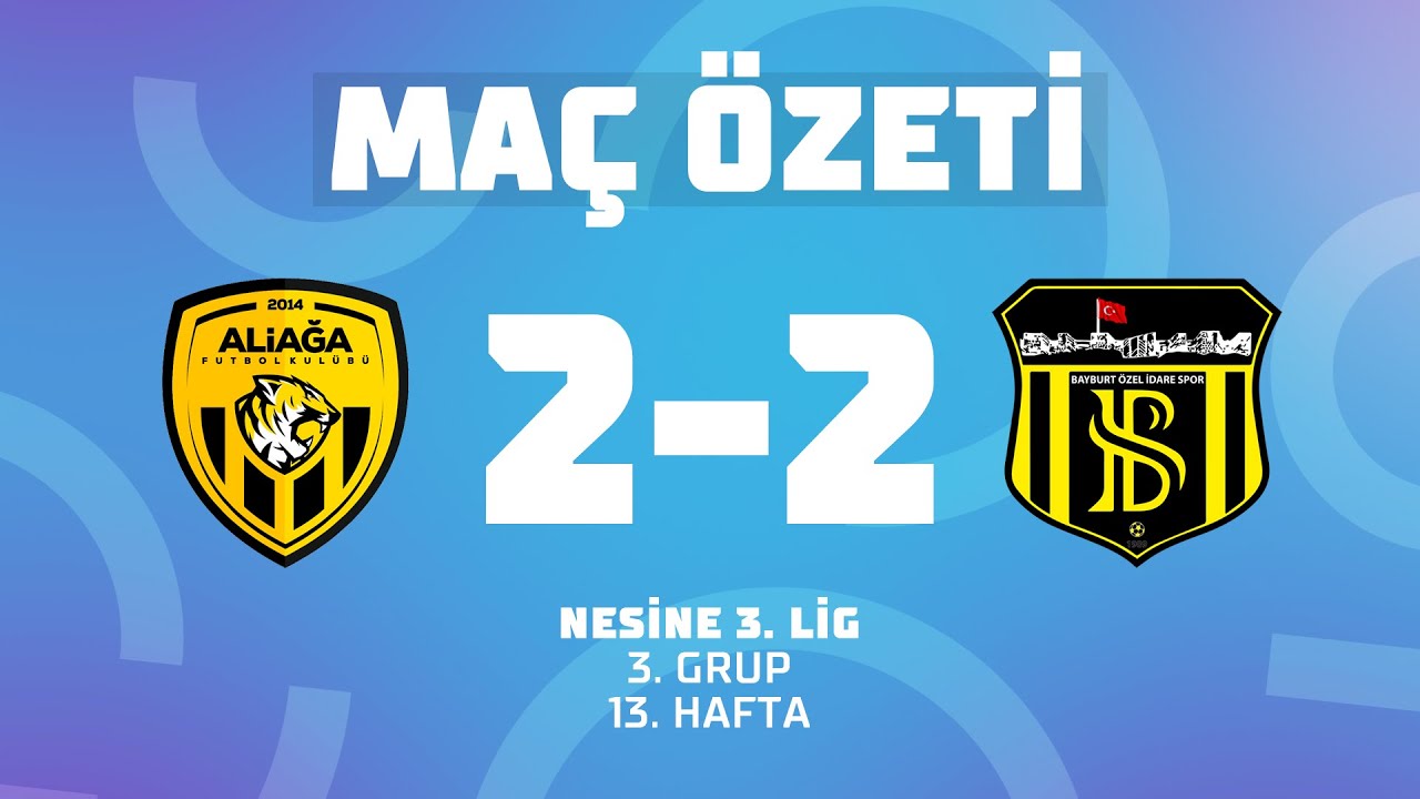 MAÇ ÖZETİ | Aliağa Futbol 2-2 Bayburt Özel İdare Spor