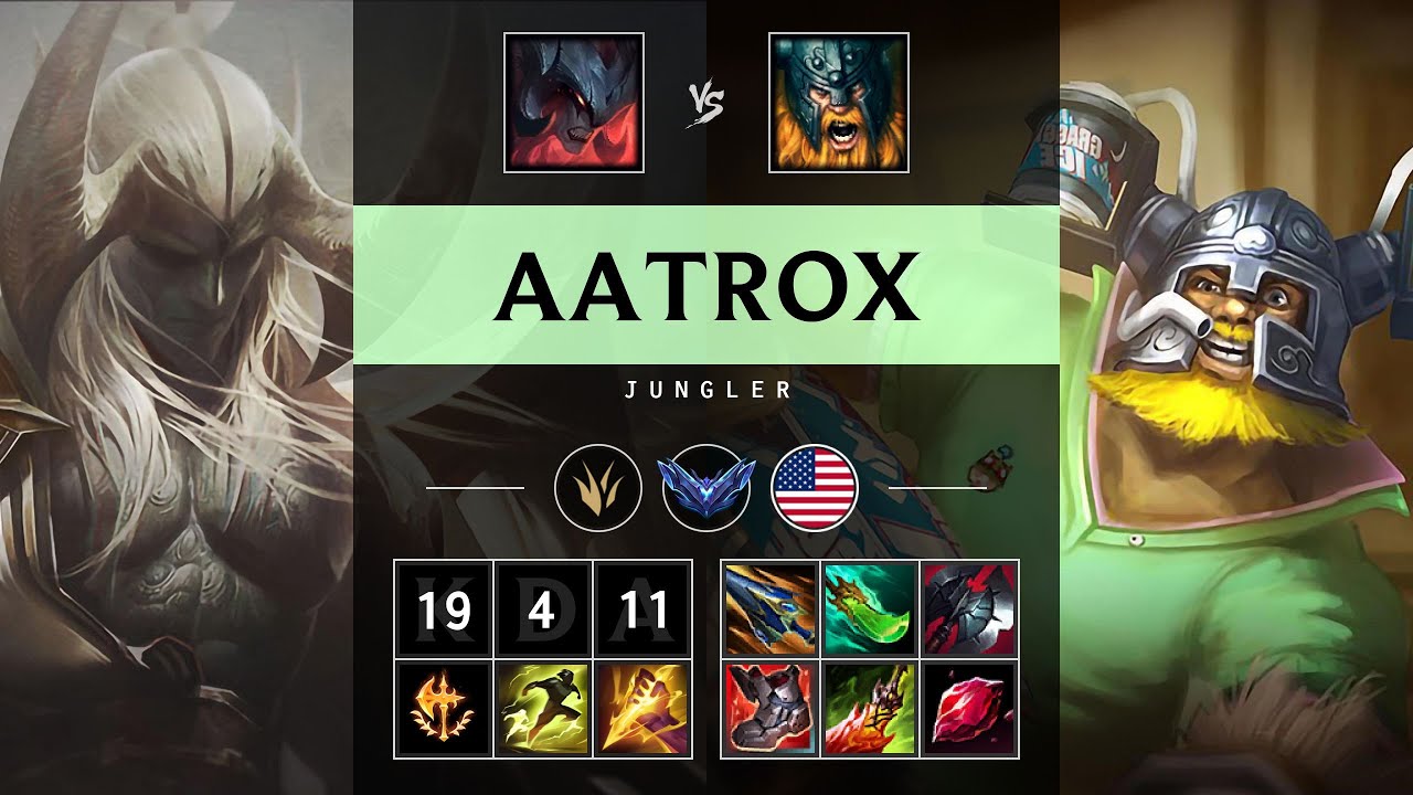 Aatrox Jungle vs Olaf - NA Diamond Patch 25.20