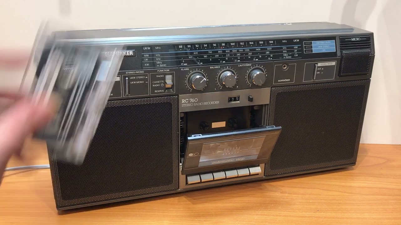 Telefunken RC760 - Radiorecorder von 1987.