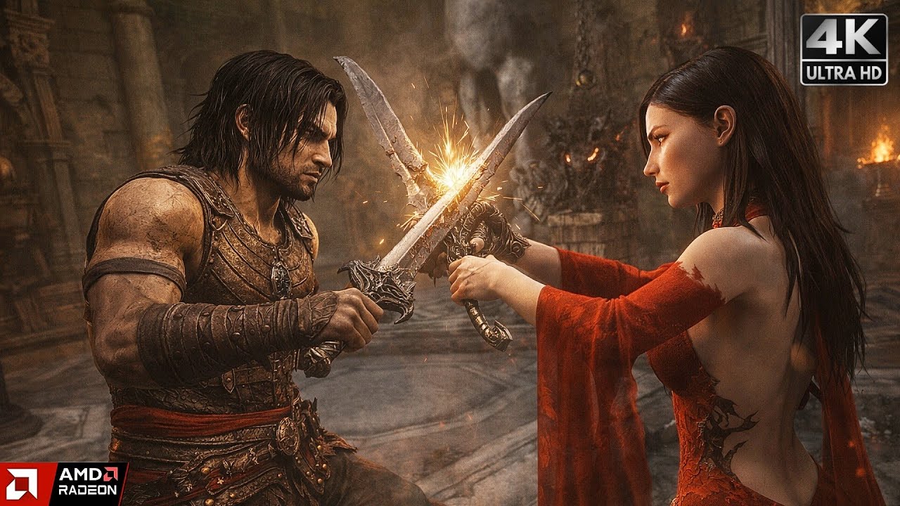 Prince of Persia: Warrior Within Remastered | Бой с Кайлиной, 4-я погоня за Дахакой [4K 60FPS UHD]