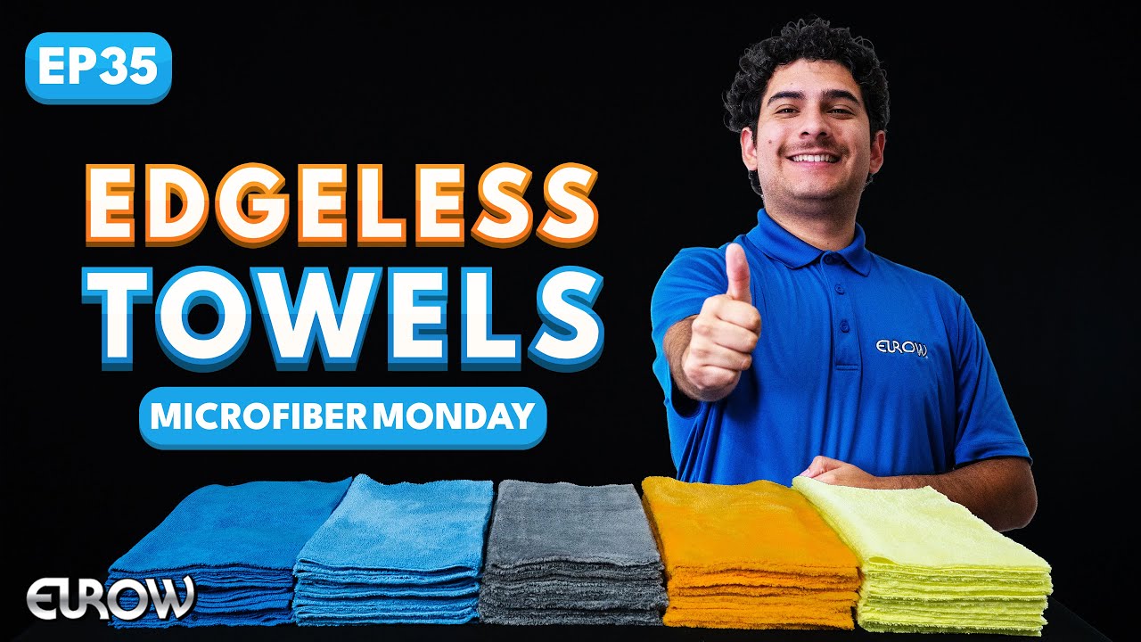 Why use EDGELESS microfiber towels for auto detailing?🚘| Scratch-free, label-free detailing towels!🙌