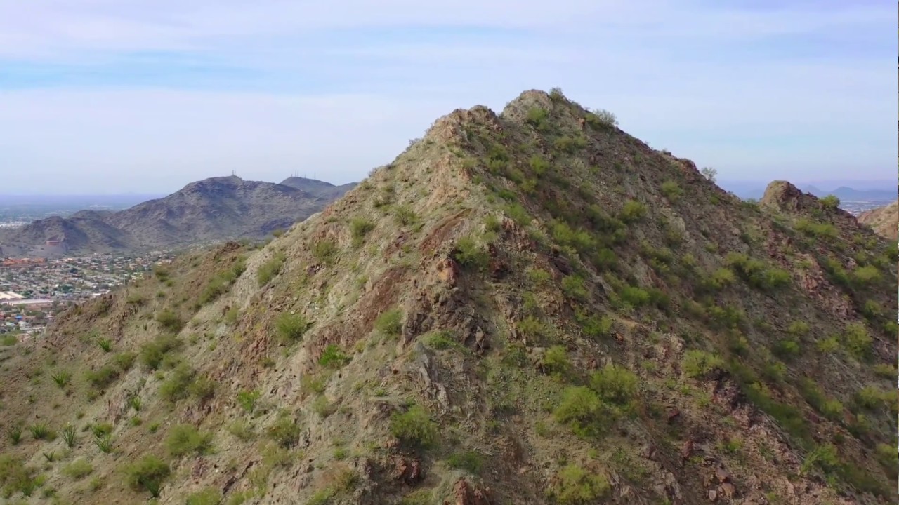Trail 100 Phoenix Mountain Preserve Drone aerial view Reflekt - Need To Feel Loved deep house mix