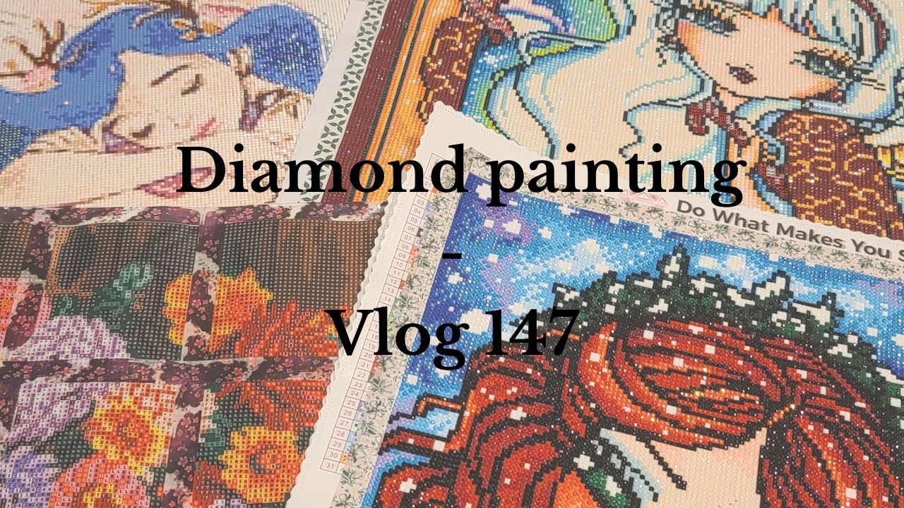 Vlog 147: diamond painting, coloriage, lecture, lego et unboxing du dp The mermaid putting on makeup