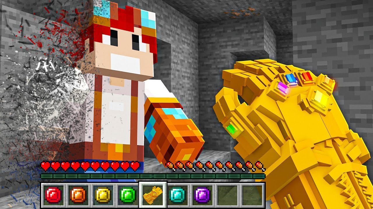 testei as JOIAS DO INFINITO no minecraft