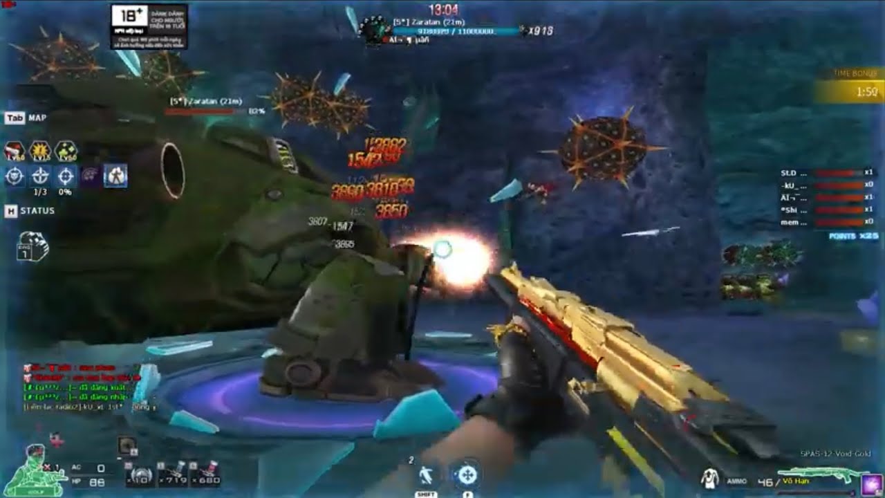 SPAS-12-Void-Gold Red Zones c&oacute; R&ugrave;a Sao v&agrave; Doctor 5 Sao CF Nhiệt c&ugrave;ng AE