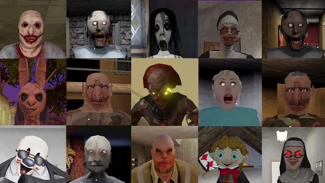 Granny 3 Evil Nun Mr Meat Boris Bob Scary Doll Death Park Evil Nun Maze Horror Tale Grandpa & More