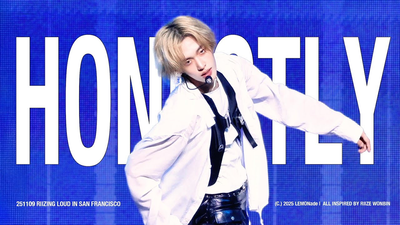 [4K] 251109 'HONESTLY' RIIZE WONBIN FANCAM 라이즈 원빈 직캠 | 2025 RIIZING LOUD IN SAN FRANCISCO