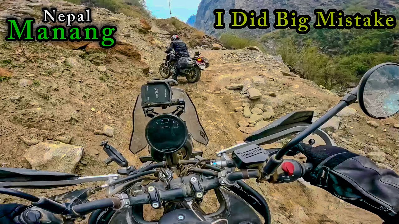 MANANG RIDE IS NOT EASY 😰 (NEPAL) Besisahar to Chame | Most Adventurous Nepal Ride