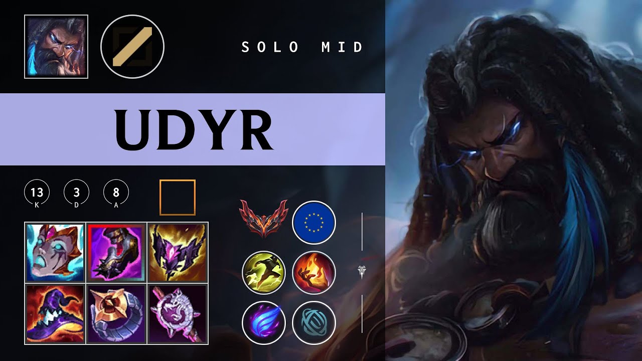 Udyr Mid vs Taliyah - EUW Grandmaster Patch 26.02