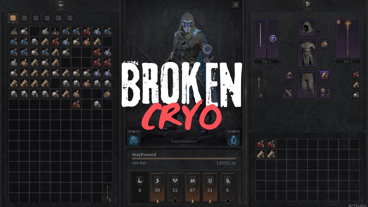 Broken Cryomancer Build Guide [ Dungeonborne ]