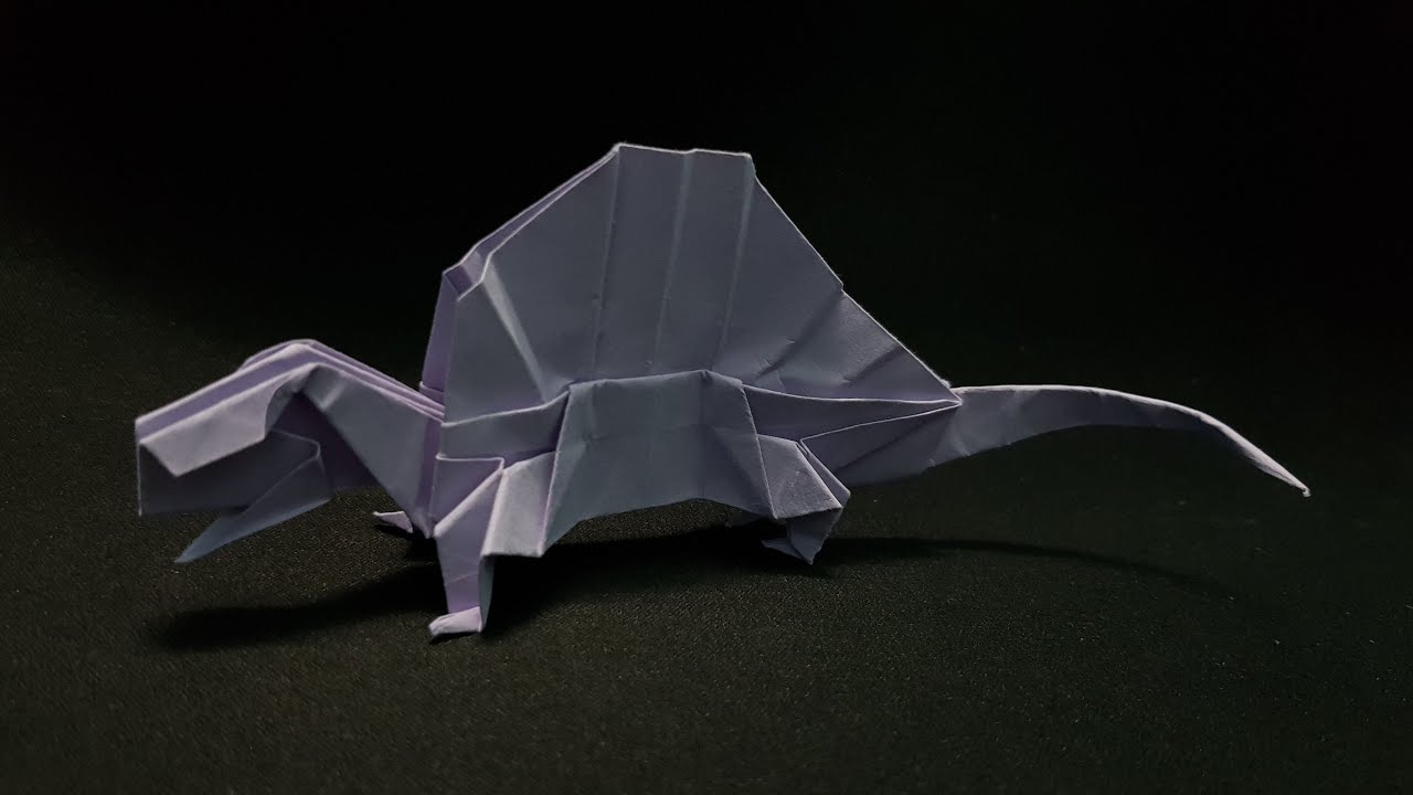 ORIGAMI - Gấp Động Vật Ăn Thịt Dimetrodon Sống Vào Đầu Kỉ Permi || How To Make Paper Dimetrodon