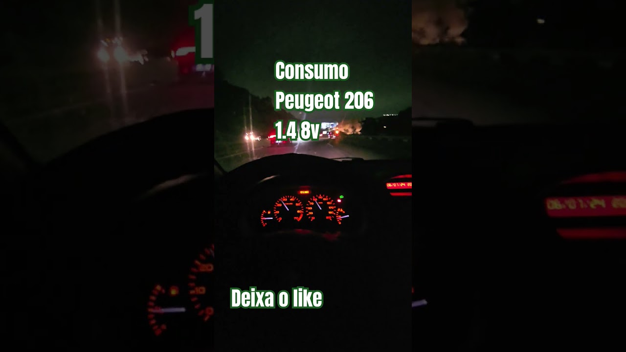 Consumo Peugeot 206 1.4 8v #peugeot206 #consumopeugeot206