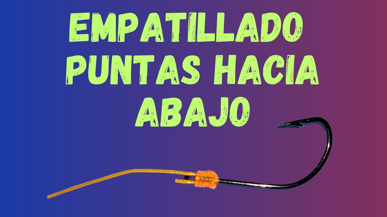 Nudo empatillado con las dos puntas mirando hacia abajo