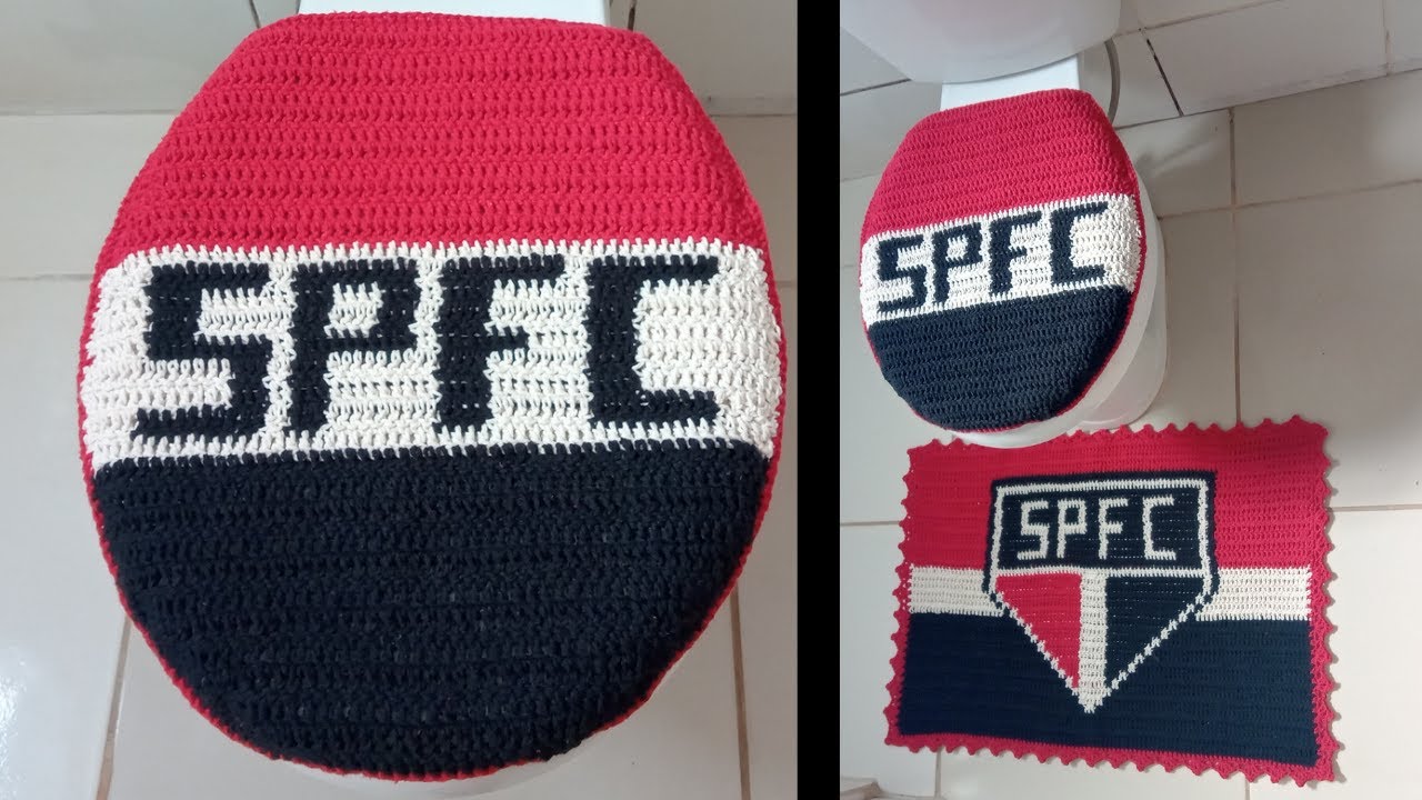 Tampa do vaso SÃO PAULO TRICOLOR (FIO CONDUZIDO)