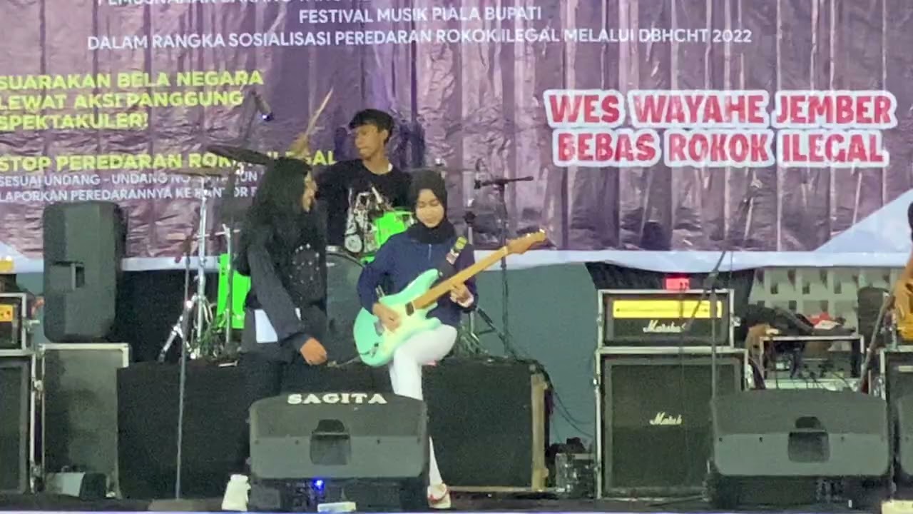 BERRY BAND SMA NEGERI 2 JEMBER, JEMBER MUSIC FESTIVAL GEMPUR ROKOK ILEGAL 2022 @SMADA JEMBER ​
