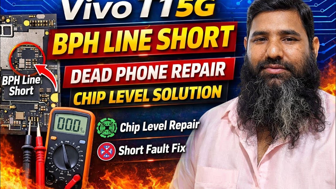 Vivo T1 5G BPH Line Short Solution | Dead Phone Repair | Chip Level Repairing Hindi#mobilerepar