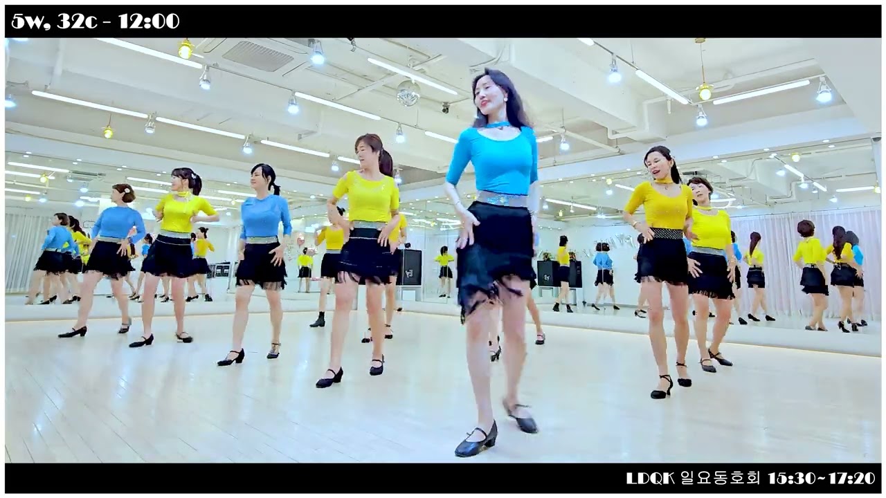 Cha Cha Sway Line Dance l Improver l Cha Cha Sway Line Dance l Linedancequeen l Junghye Yoon