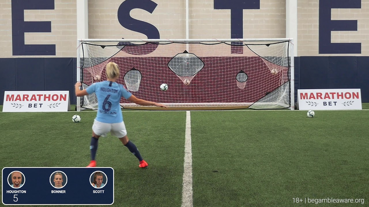 Steph Houghton, Jill Scott and Gemma Bonner X Marathonbet Challenge