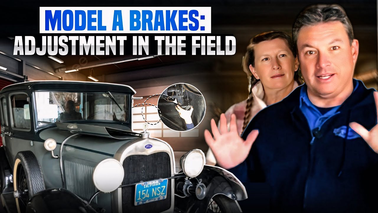 1929 Ford Model A won't stop!  How to adjust Ford Model A brakes in the field for a new owner.
