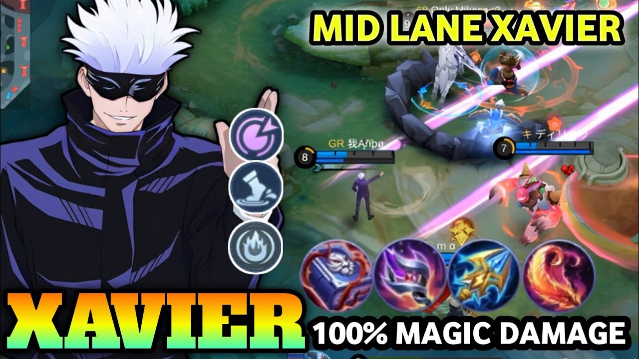 XAVIER EMBLEM & BUILD 2025!! 100% MAGIC DAMAGE TOP 1 GLOBAL GAMEPLAY MOBILE LEGENDS