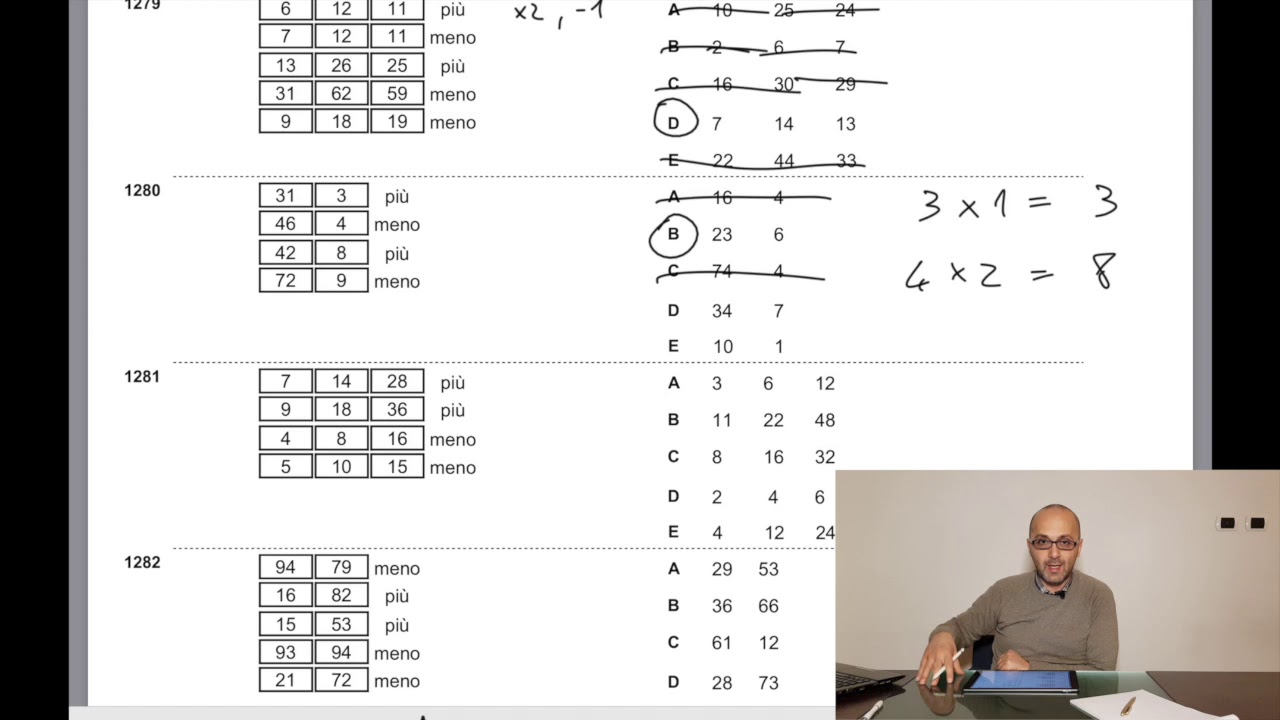 Ragionamento Numerico Deduttivo 1, quiz Ripam / FORMEZ (demo di una delle mie videolezioni)