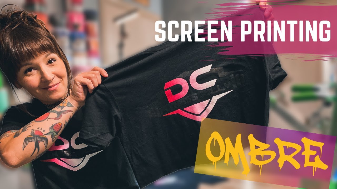 SCREEN PRINTING - OMBRE EFFECT ON A T-SHIRT