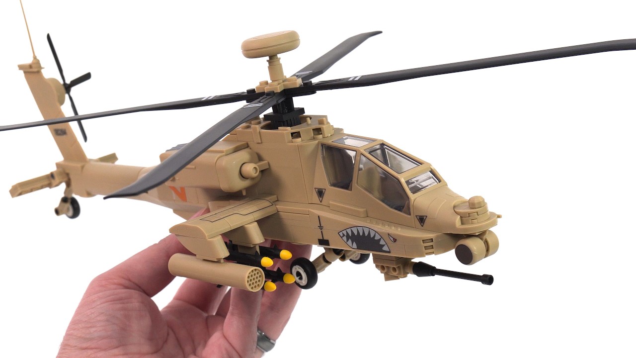 Brick-built AH-64 Apache made better! Simple Wange kit mods #NotSponsored