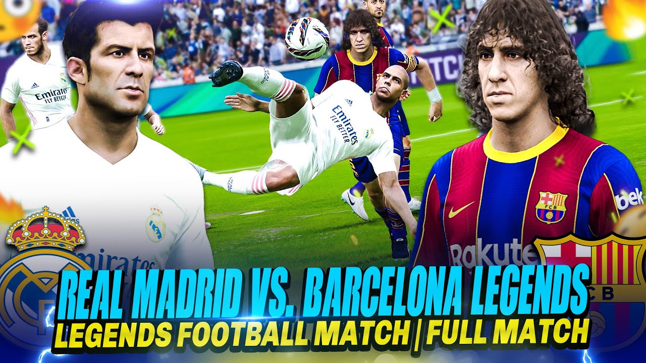 ⚡Real Madrid vs. Barcelona Legends : Football Match 2025 | Full Match | Simulation PES 🔥