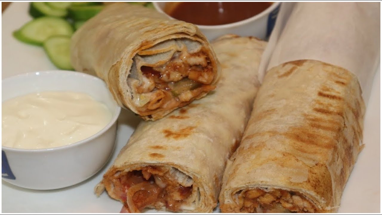 اسرع ساندويتش لحمه مفرومه بالعيش السوري وجبه سريعه جدا❤️🌭🌭🌮
