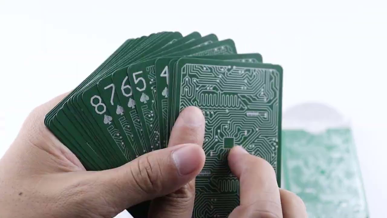Circuit PCB Edition Custom Playing Cards Unboxing