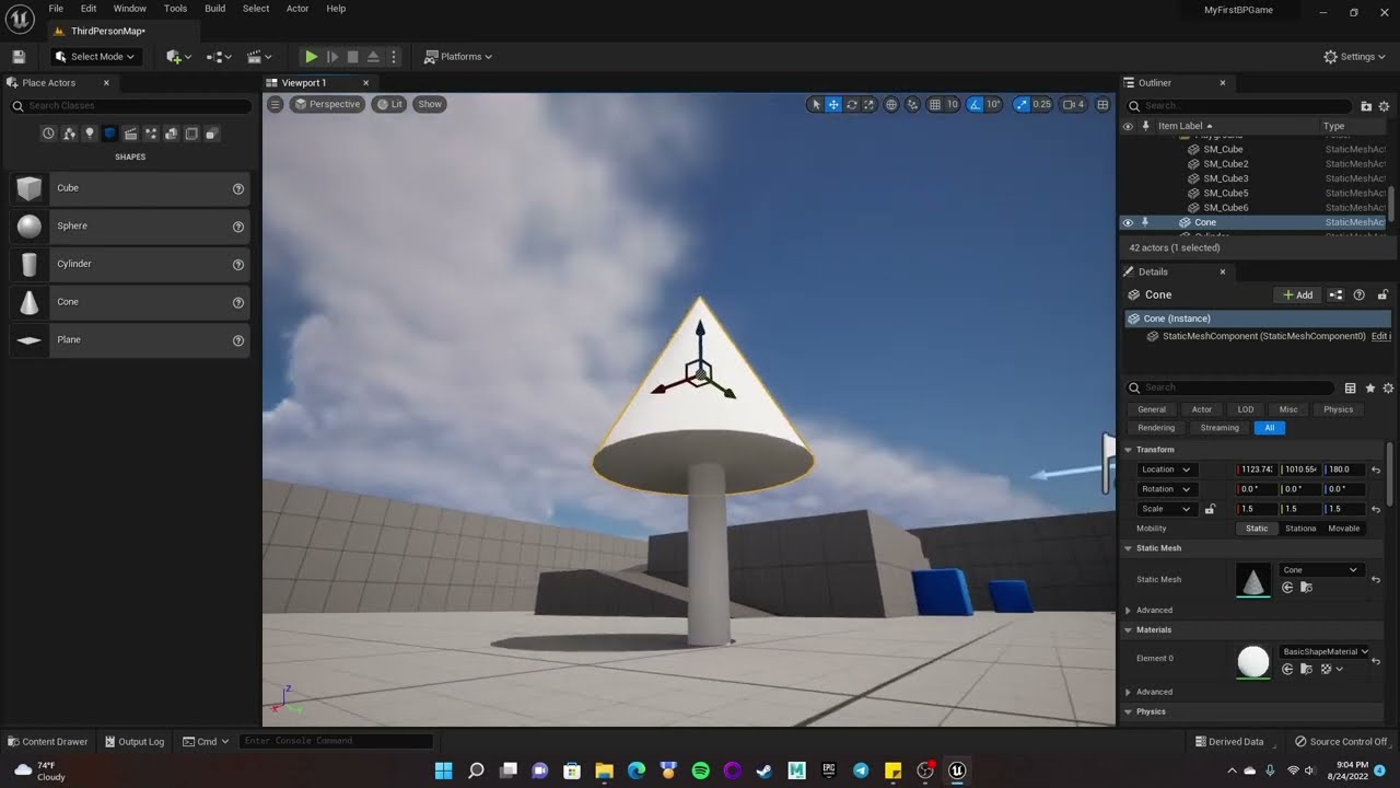 Unreal Engine 5 Tutorial Series - Part 1: Intro to Unreal and Blueprints