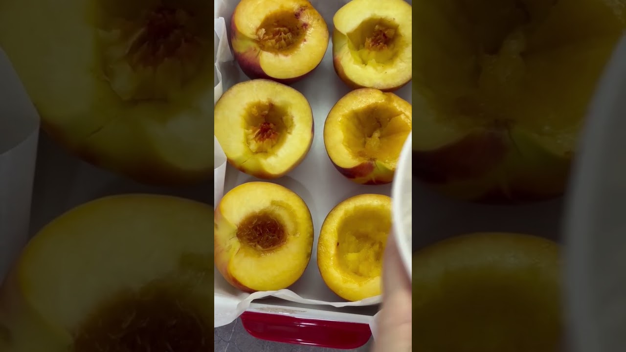 Запечённые Персики с Начинкой &mdash; вкуснейший летний десерт!
