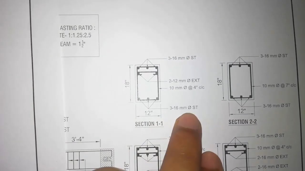 How to Read Structural Drawing (Grade Beam) at Site in Bangla