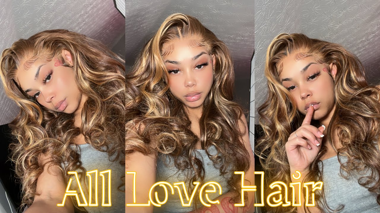 Honey Blonde BOMBSHELL 💣😍 BodyWave Wig Install  | ALLOVEHAIR