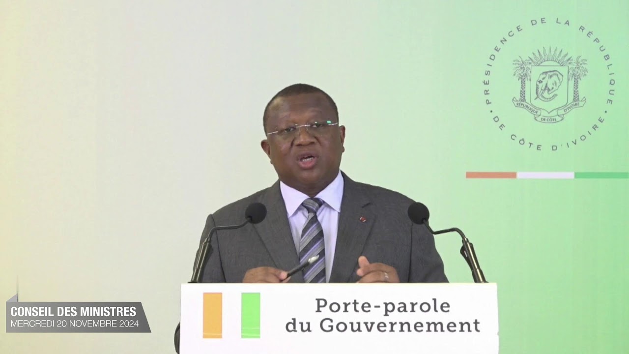 EN DIRECT |  Compte-rendu du Conseil des Ministres de ce mercredi 20 novembre 2024