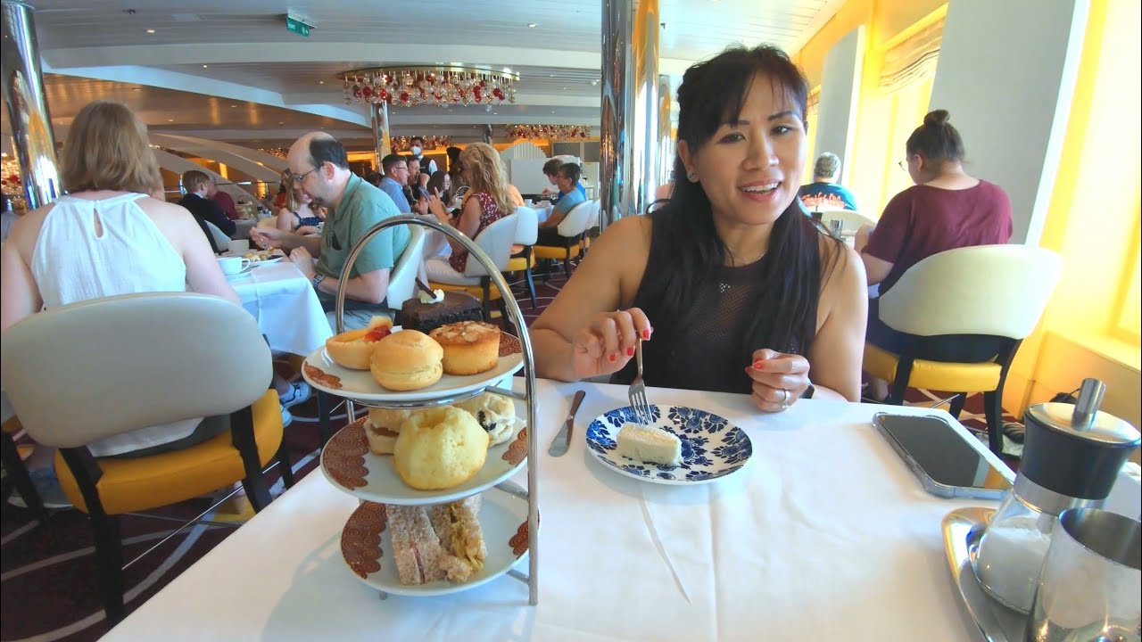 Afternoon Tea on Cruise Ship | Holland America (4K)