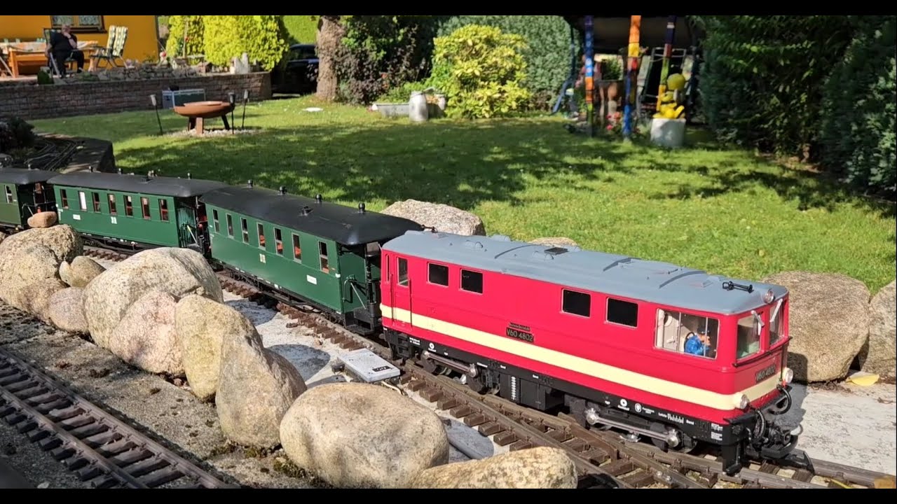 Kleiner Gartenbahn Fahrtag (22.06.2024) mit LGB, Kiss und Schiede Fahrzeugen.