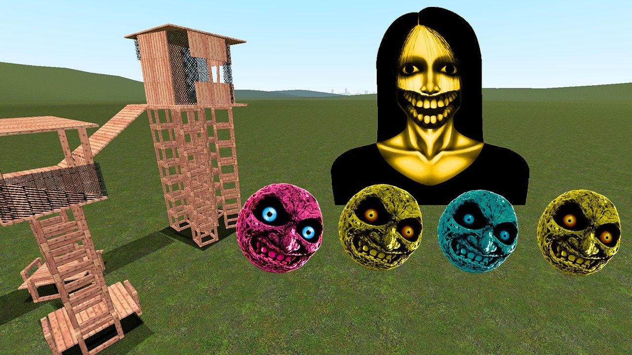 Kuchisake Onna, Termina vs Towers In Garry's Mod Part 2 | Stella Falcon