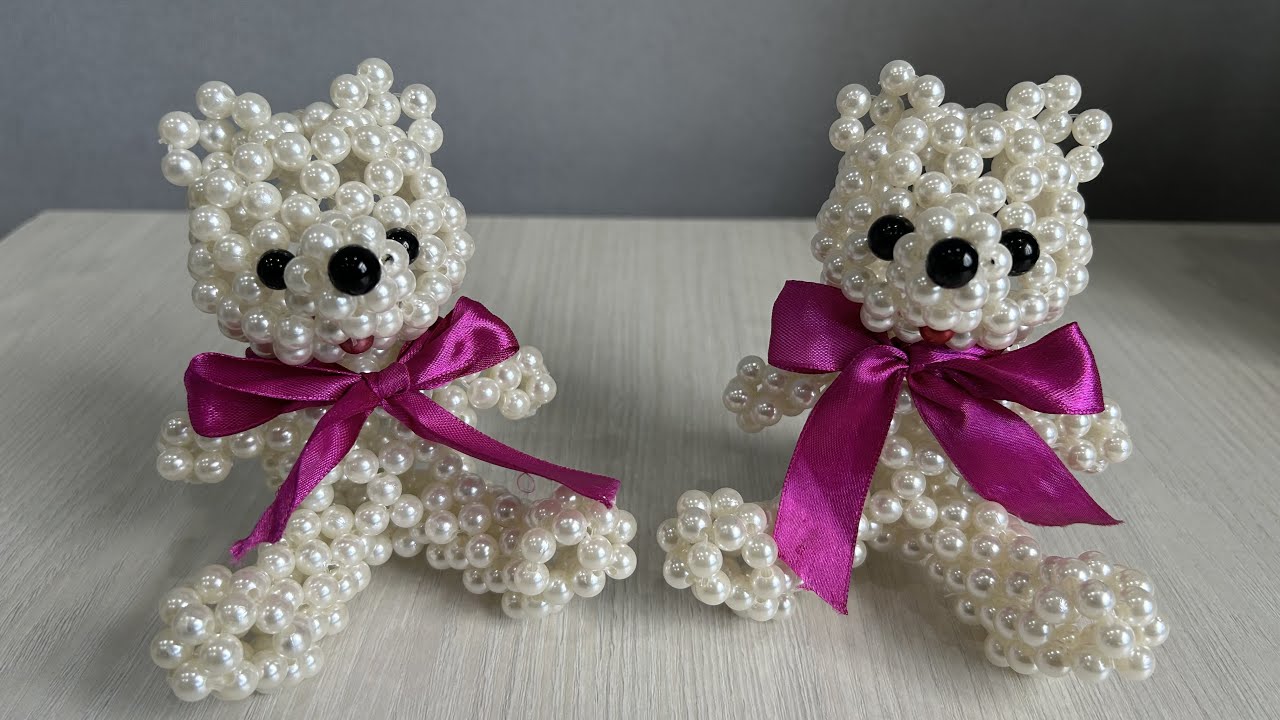 1-Бөлім🐻МОНШАҚТАН ҚОНЖЫҚ ТОҚУ. Ең оңай жолы. Мишка из бусин. Tutorial