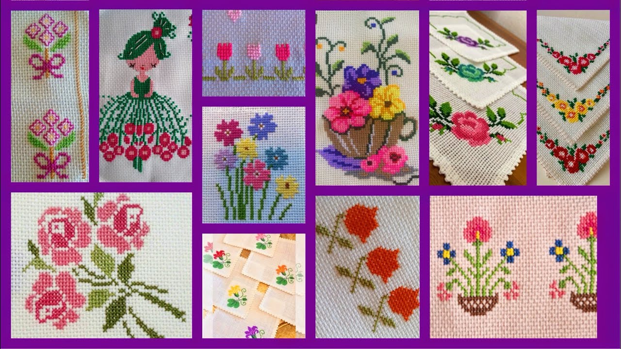 САМЫЕ КРАСИВЫЕ СХЕМЫ ДЛЯ ВЫШИВКИ КРЕСТОМ 🌸