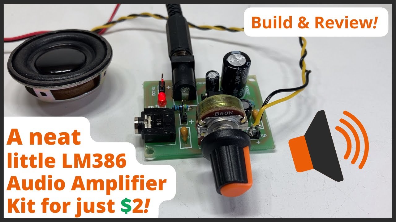 A neat little LM386 Audio Amplifier Kit for just $2 - Build & Review